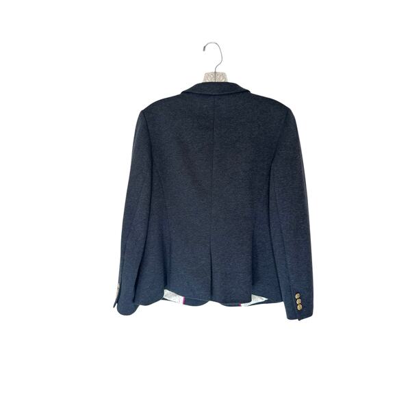 Talbots Charcoal Gray Office Work Career Business Aberdeen Blazer Size 10P - Picture 10 of 13